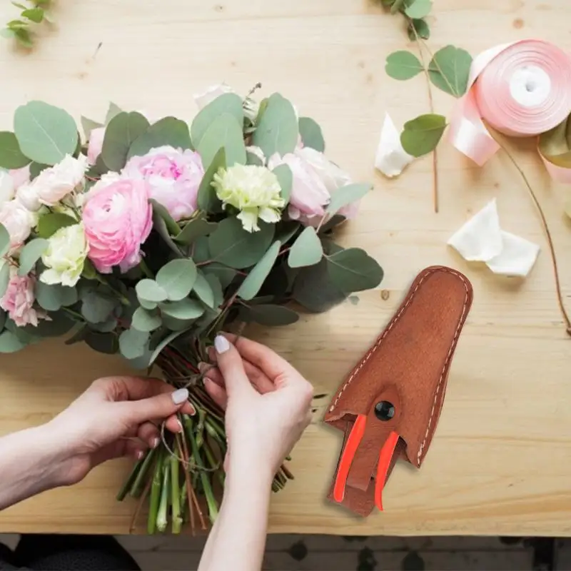Hardware Leather Scissors Cover Fruit Branch Scissors Protective Cover Garden Tools Storage Bag