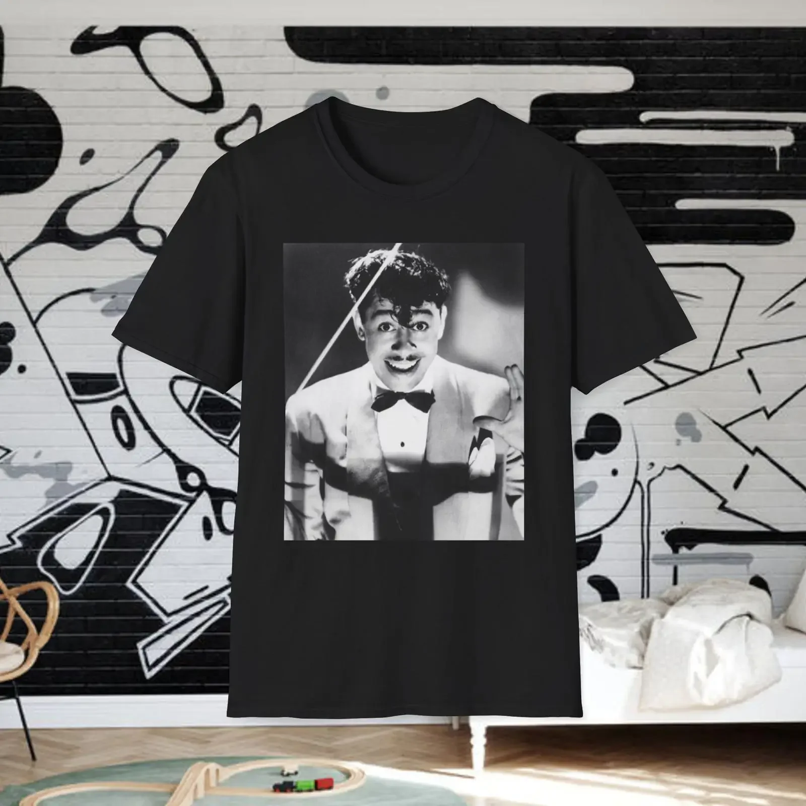 Vintage Cab Calloway Stormy Weather Scene T Shirt Black Jazz History Retro  vintage Washed Top For Everyday Wear graphic