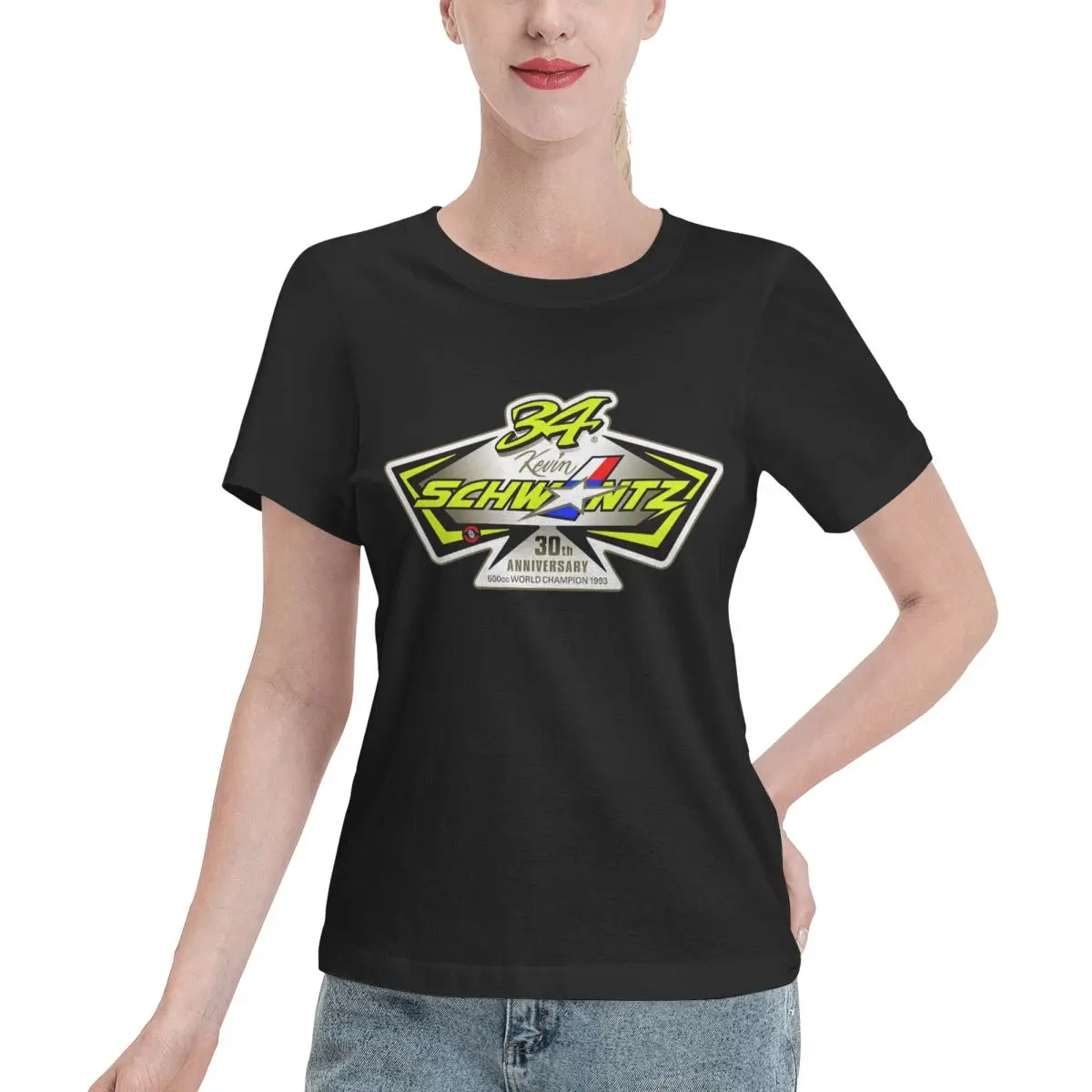 Easy To Pair Kevin Schwantz 34 Women's T-shirt Boho Breathable Cotton Tee