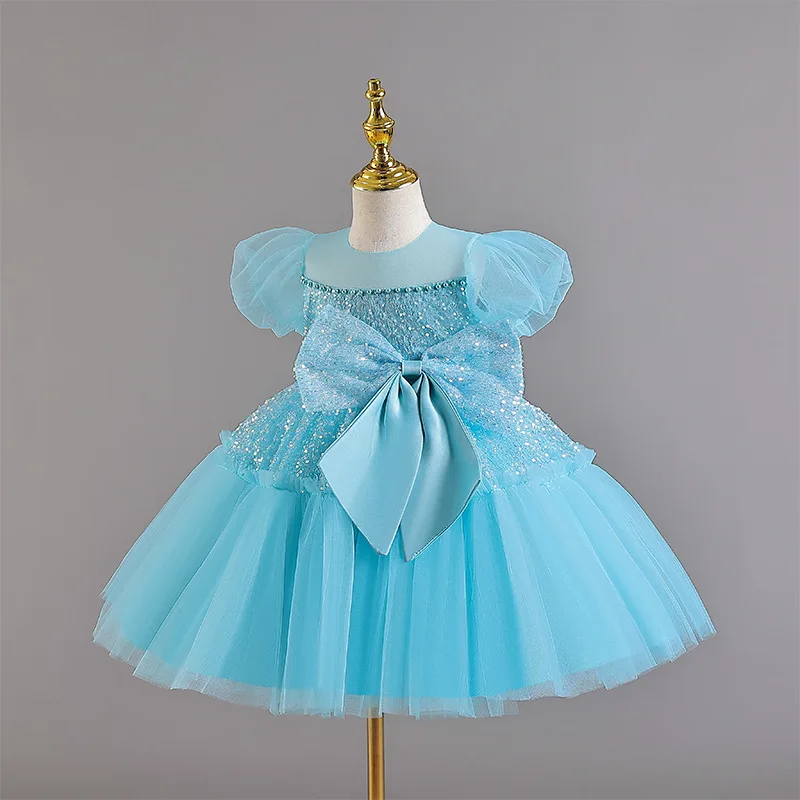 

Baby Girl Princess Dress Birthday Clothes Sequined Girls' Festive Dresses Kids‘ Clothing for 1 to 6 Years