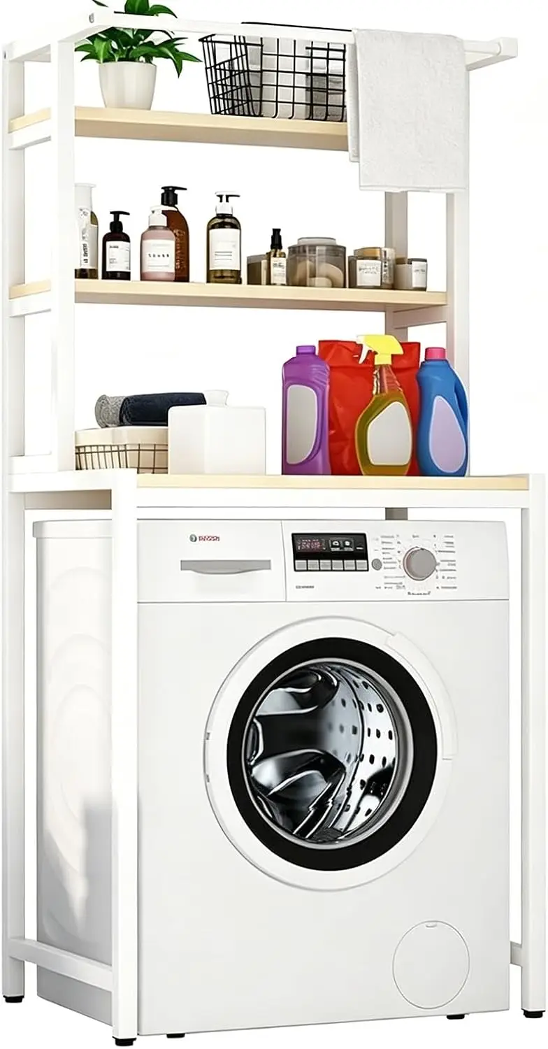 Vertical Laundry Room Organizer Rack,Laundry Room Clothes Hanger | Multi-Layer Bathroom Storage For Laundry & Bathroom Essential