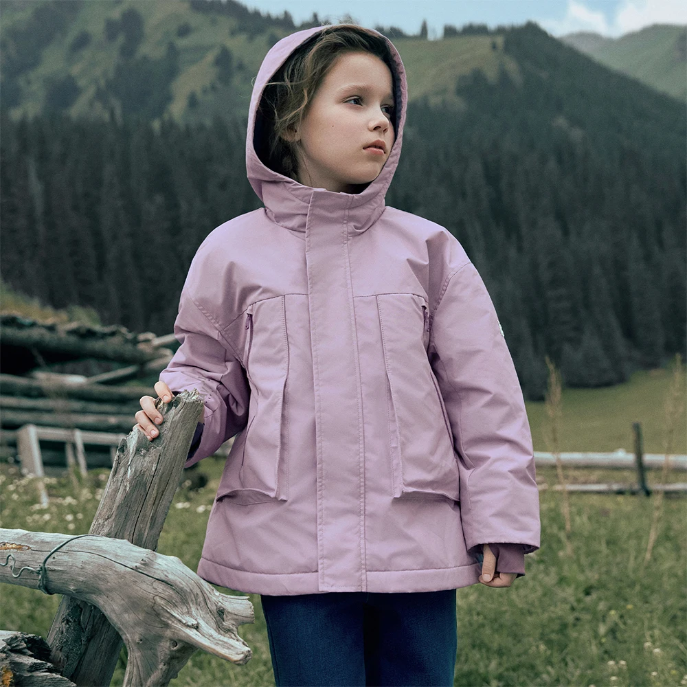 Dave Bella Boys Girls Winter Autumn Windproof Jacket Children Waterproof Hoodie Polar Fleece Outerwear Kids Clothing DK4254288
