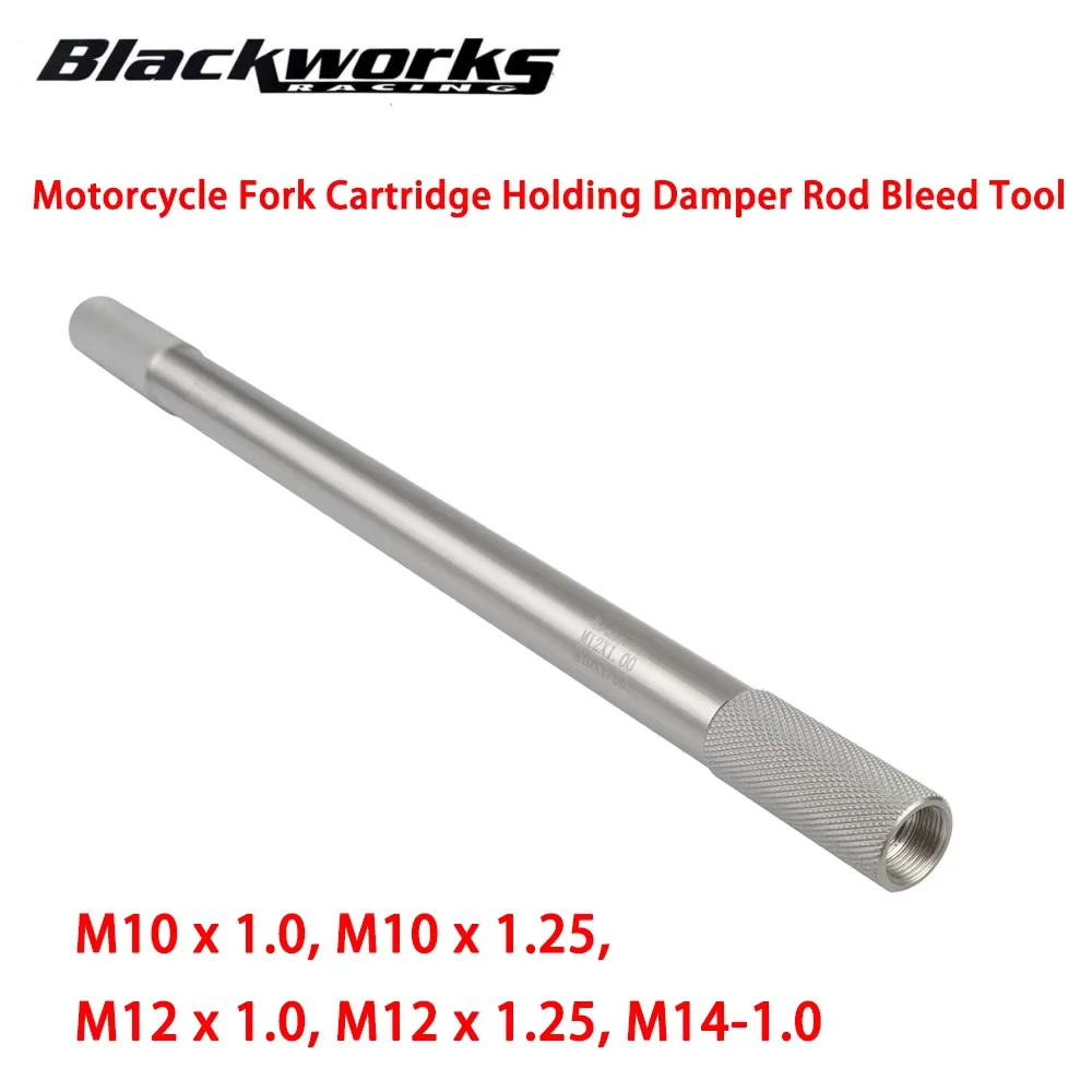 M10x1.0 M10x1.25 M12x1.0 M12x1.25 M14x1.0 Motorcycle Fork Cartridge Holding Damper Rod Bleed Tool Fork Maintenance Tool Kit