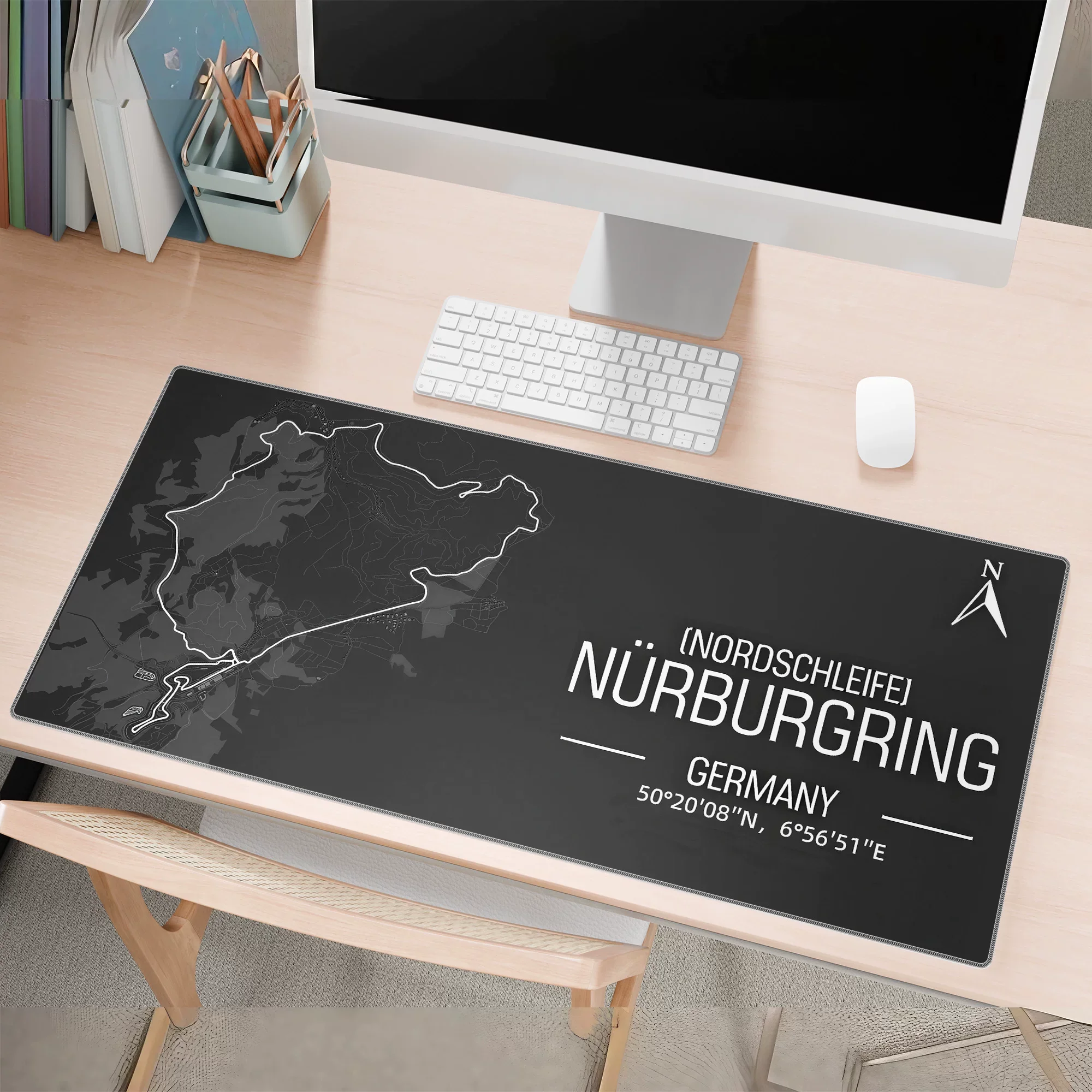 Nurburgring F1 Racing Cars International Race Track Extra Large Rubber Mouse Pads Anti Slip Gaming E-sports Keyboard Desk Mat