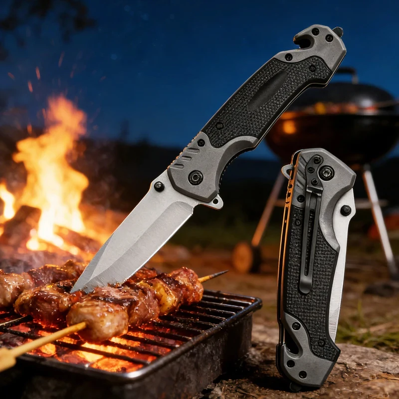 Multi Functional Sharp And Convenient Folding Knife Pocket Knife, Suitable For Wilderness Survival, Camping, Fishing, Hunting