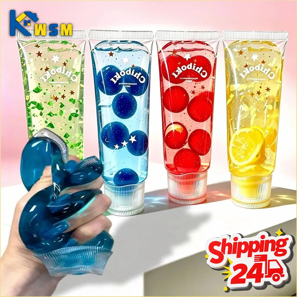 1-10 Stück Zahnpastatuben-Soft-Gel-Squishies, langsam aufsteigend, Stressabbau für Erwachsene, sensorisches Entspannungs-Spielzeug, niedliches Taschen-Gadget