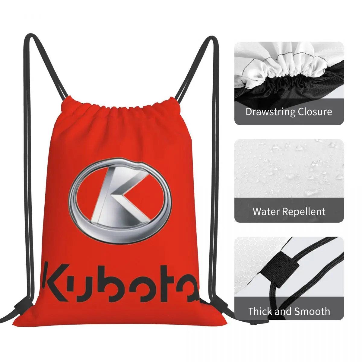 Рюкзаки Kubota Tractor, модные портативные сумки на шнурке, сумка для хранения, сумки для книг для мужчин и женщин, школьные