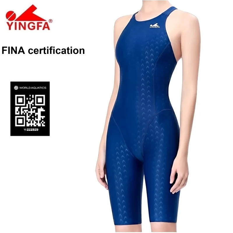 Powerskin Yingfa 925 Sharkskin One Piece FINA Swimsuit Knee Length Racing
