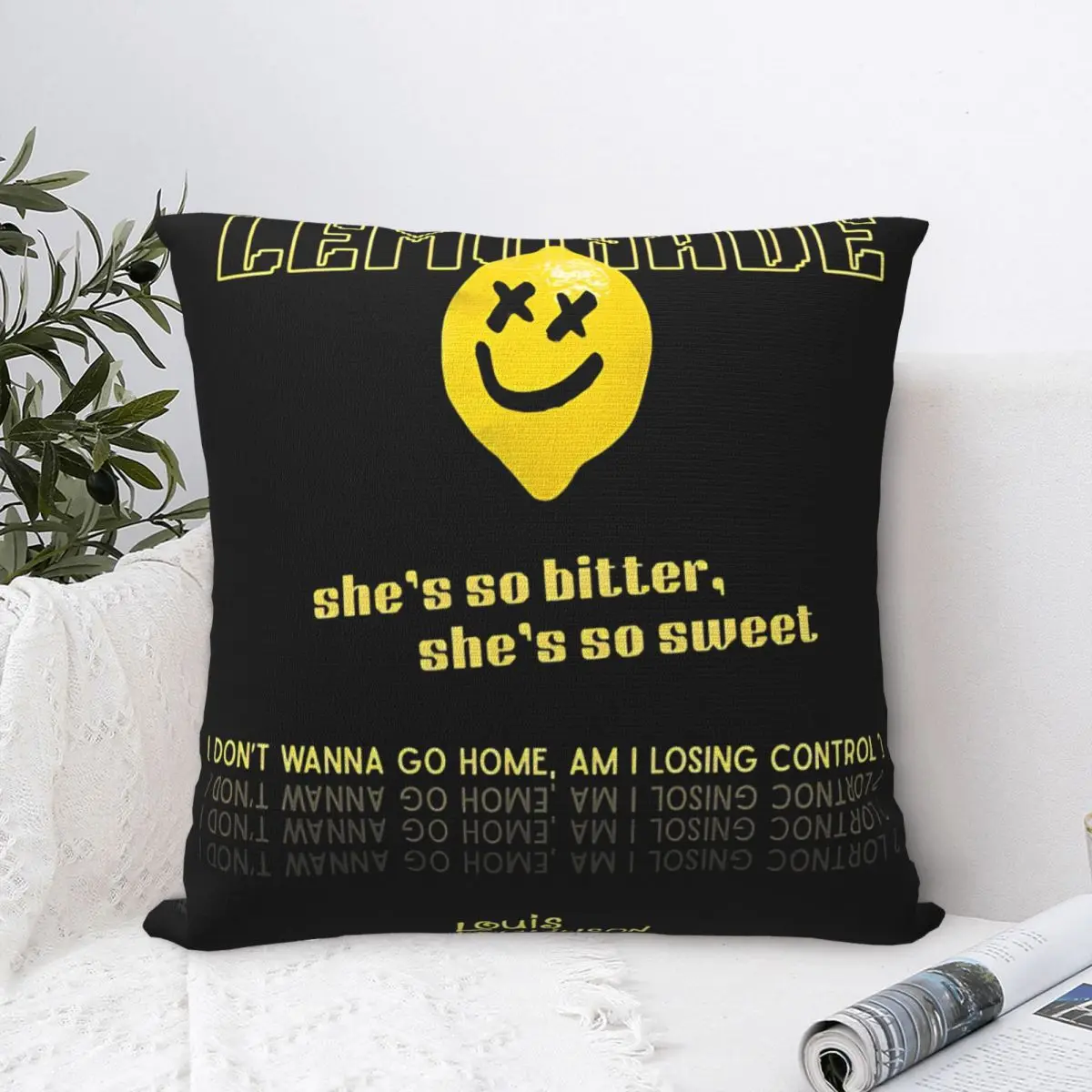 

Louis Tomlinsons Song Lemonade наволочки для подушек кровать автомобильная наволочка креативная декоративная наволочка 45*45