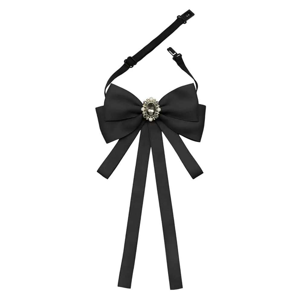 

Бабочка-галстук для женщин и девочек, готовая женская бабочка с жемчугом, ленточная бабочка для униформы, школы, выпускного