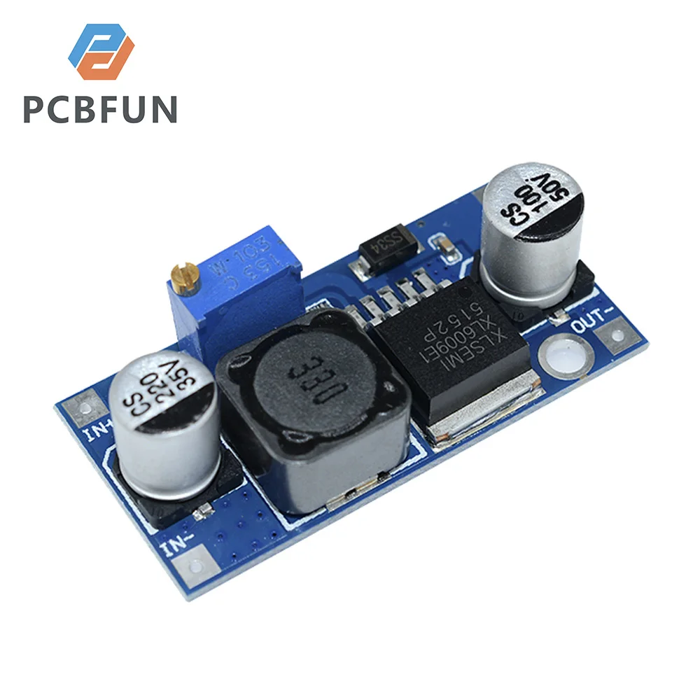 

10Pcs XL6009 DC-DC Buck Boost Voltage Converter Power Module 4A 400KHz Adjustable Switch Module 3.8-30V to 1.25-35V Power Supply