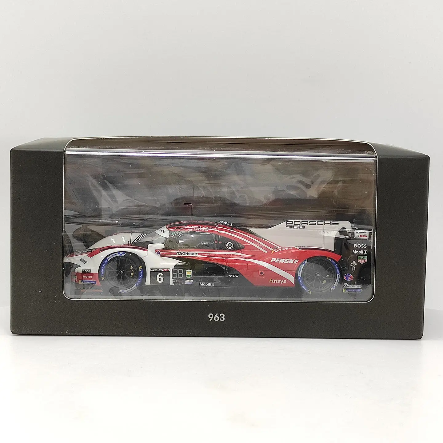 Modèle miniature en alliage à l'échelle 1:43 # 6 Porsche 963 24-hour Daytona, Modèles de voitures miniatures classiques, Souvenirs nostalgiques, Cadeaux pour adultes, Présentation statique