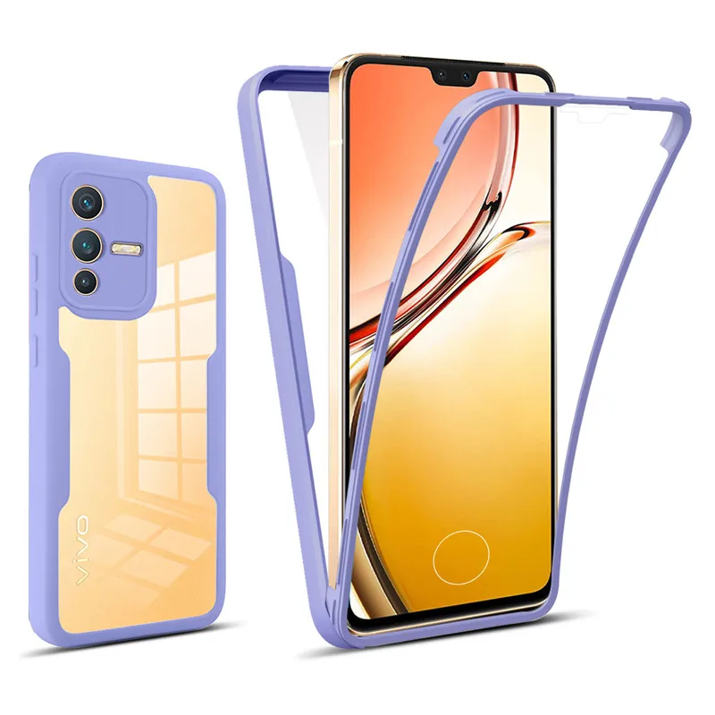 

Innovative Buckle Design Case for Vivo V23 5G V2130 VivoV23 Case 360 Full Protection Double Side Cover for Vivo V23 5G V2130