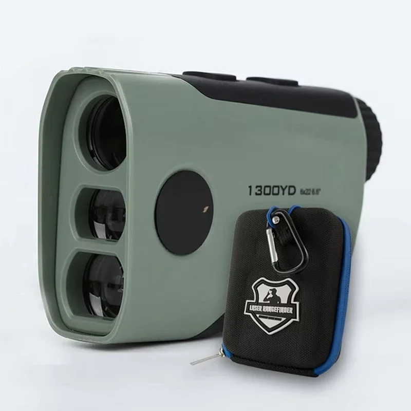 Laser Golf Rangefinder Hunting USB Type-C Rechargeable 1300yard Telescope With Flag-Lock Vibration Distance Meter