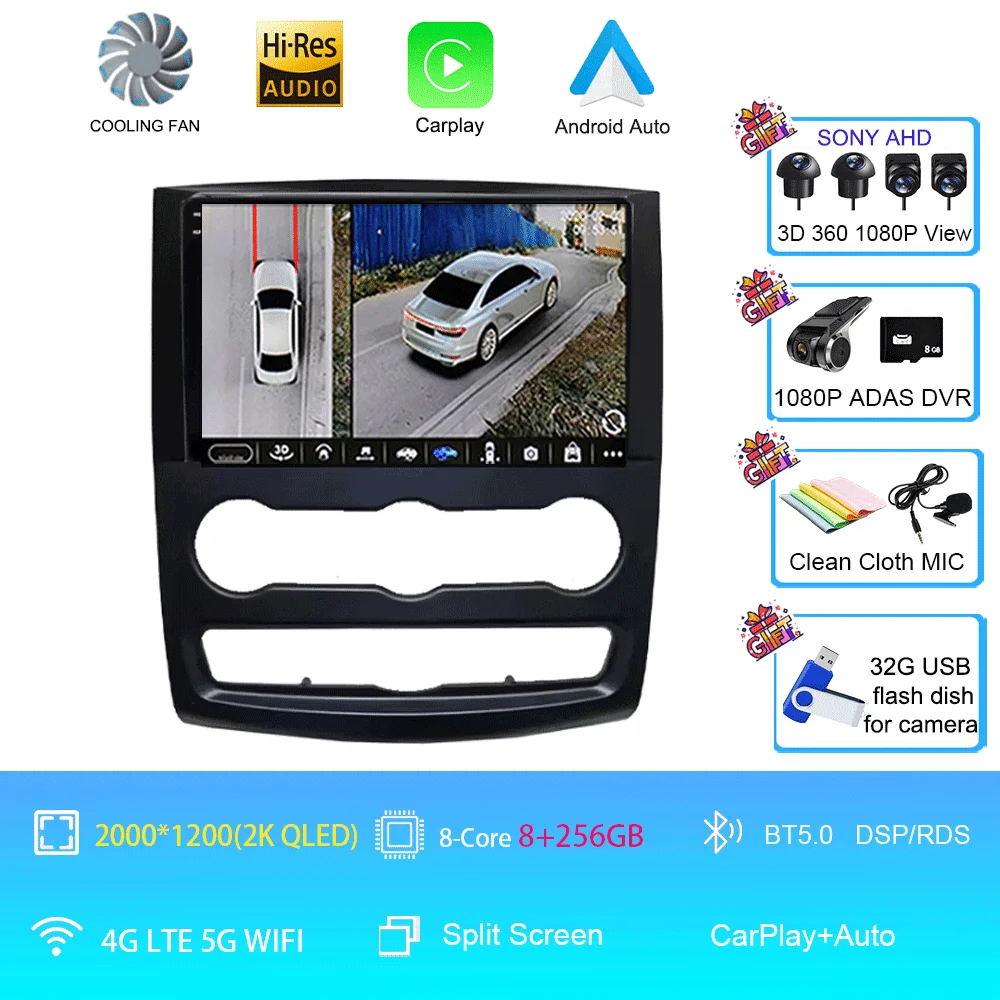 10 inch Android 16 autoradio multimediasysteem video voor Mercedes Benz Sprinter speler GPS stereo CarPlay+auto WIFI+4G DSP