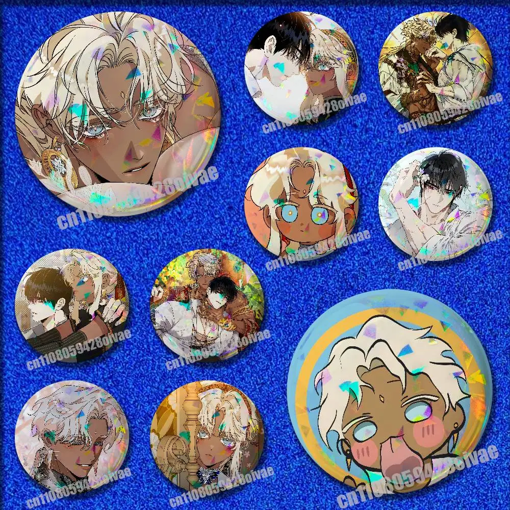 

For Blossoms of the White Night Shuraka Tei Pins Insignia Badge Pin Cover Emblem Round Ornament 75mm Cosplay Brooch Button