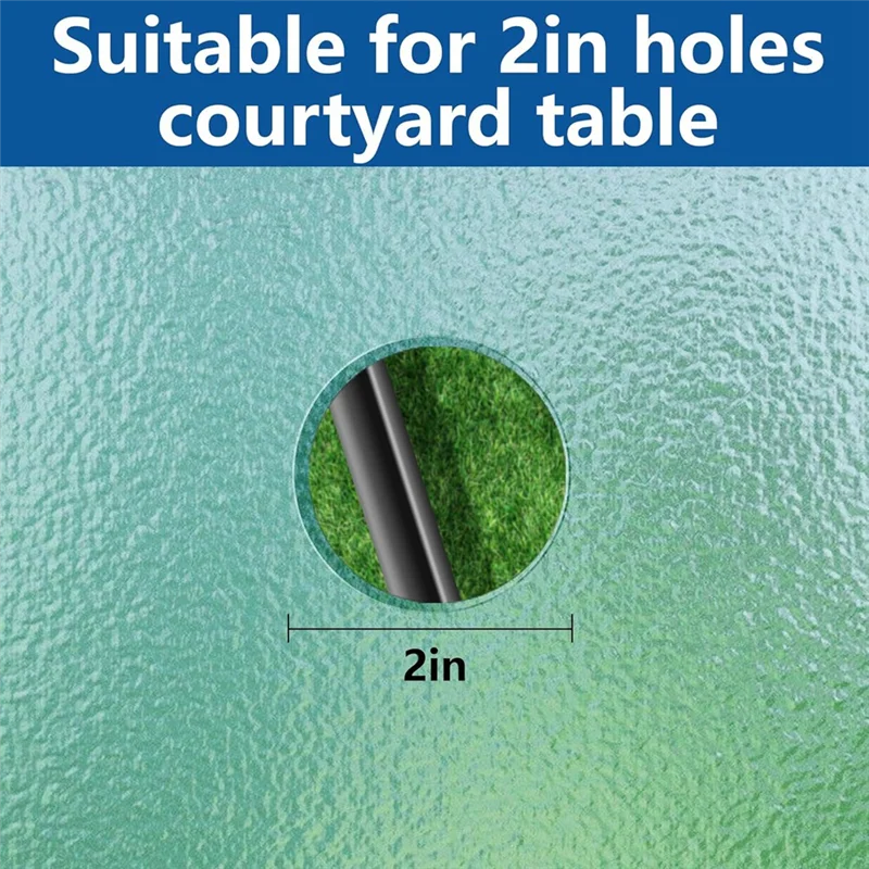 

【Limited-Stock!】2 Pcs 2 Inch Parasol Umbrella Hole Ring Plug Set, Thicker Patio Table Hole Cover Insert Deck Table Umbrella Hole