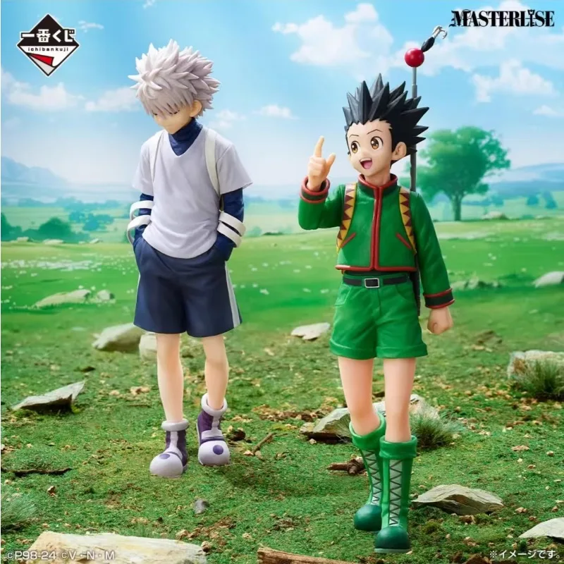 Bandai Genuine Ichiban HUNTER×HUNTER GREED ISLAND Anime Figure GON FREECSS Genthru Action Toys Boys Girls Gift Collectible Model