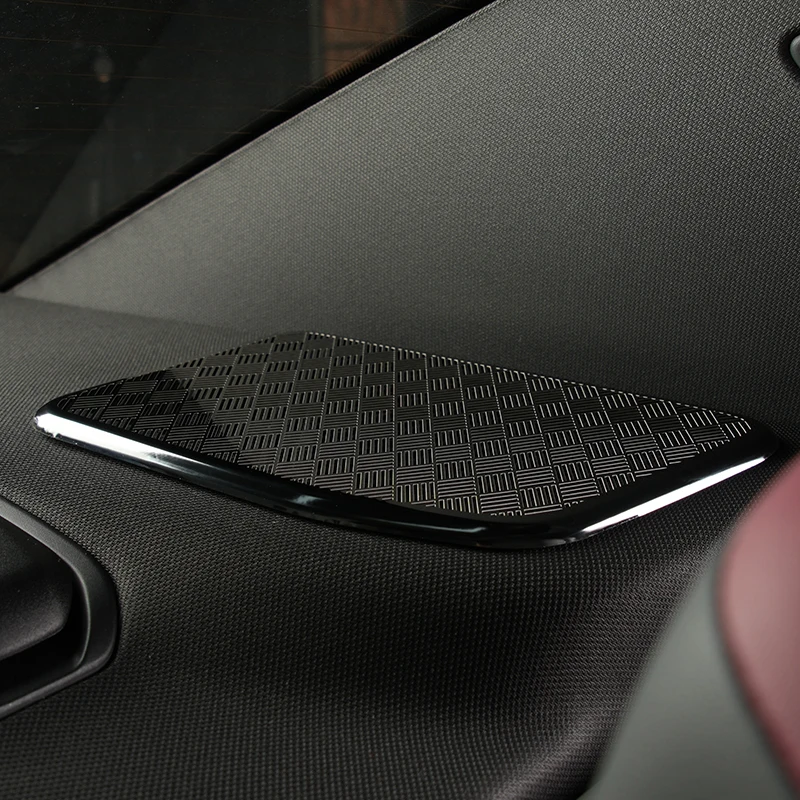 

Car Trunk Audio Speaker Panel Decoration Cover Trim For BMW 5 Series i5 G60 2024 Stainless Steel Stickers Interior Accessories