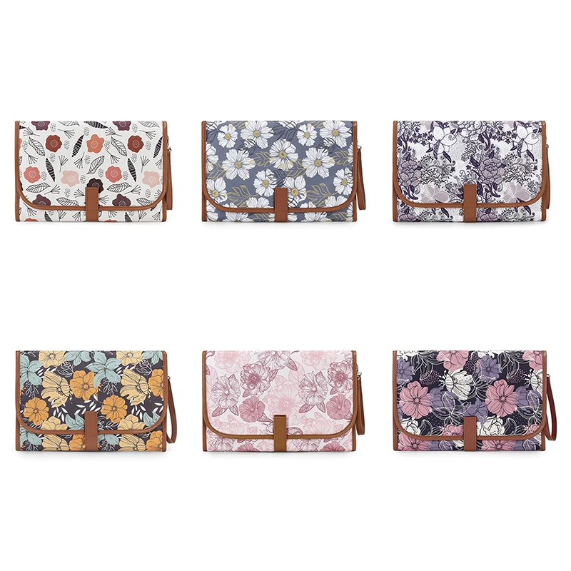 

Детский портативный пеленальный коврик - легкий и складной водонепроницаемый складной пеленальный коврик с цветком для путешествий на открытом воздухе