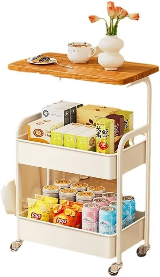 

3-х уровневая тележка на колесиках, тележка для хранения, кухонный органайзер, универсальная тележка для дома, ванной комнаты, офиса, экономия места для хранения