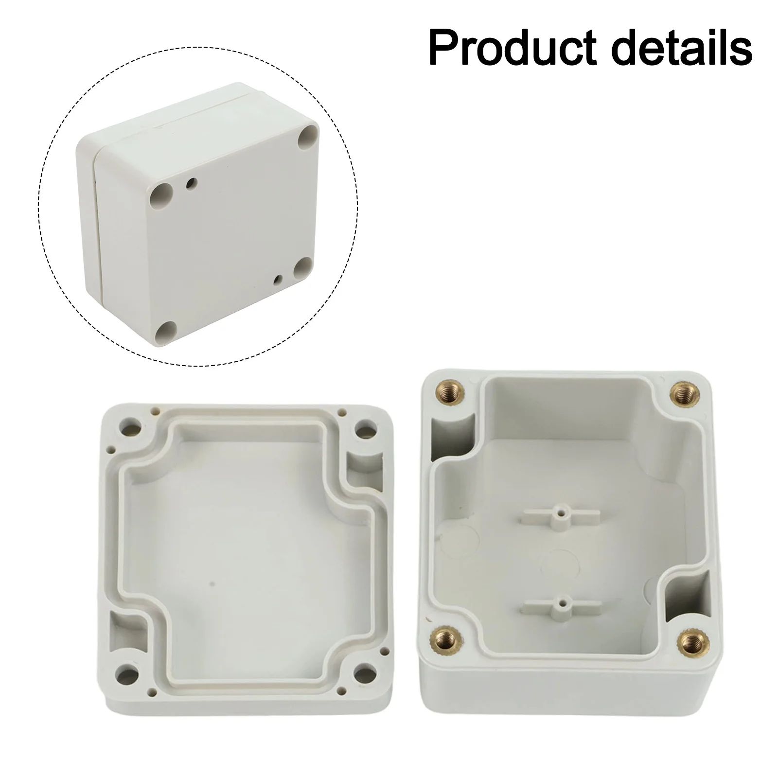Electronics Enclosure 63 X 58 X 35 Mm ABS Electronics Project Box High Quality ABS Material IP67 Waterproof Rating