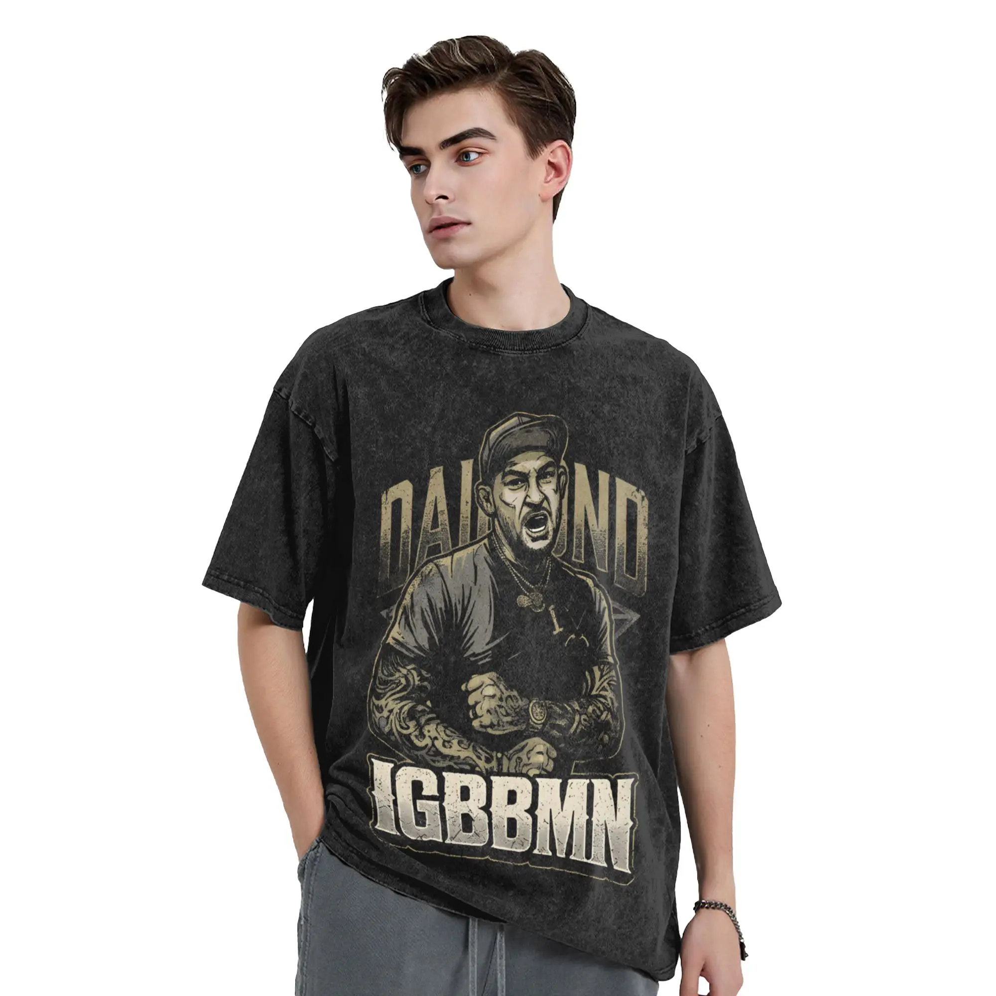 Dustin Poirier IGBBMN T Shirt Summer  Streetwear T Shirts Casual Hip Hop Tshirt For Men Short-Sleeve Print Top Tees