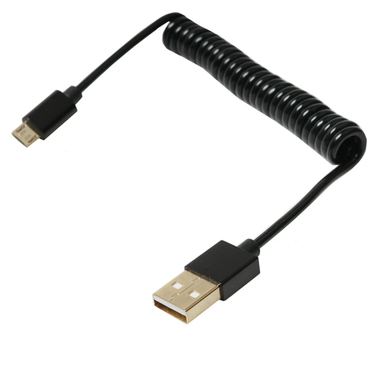 Micro usb 5pin męskie do 2.0 męskie spirale zwinięte kabel Adapter sprężyny teleskopowe przedłużacz dla ładowarka synchronizacji danych