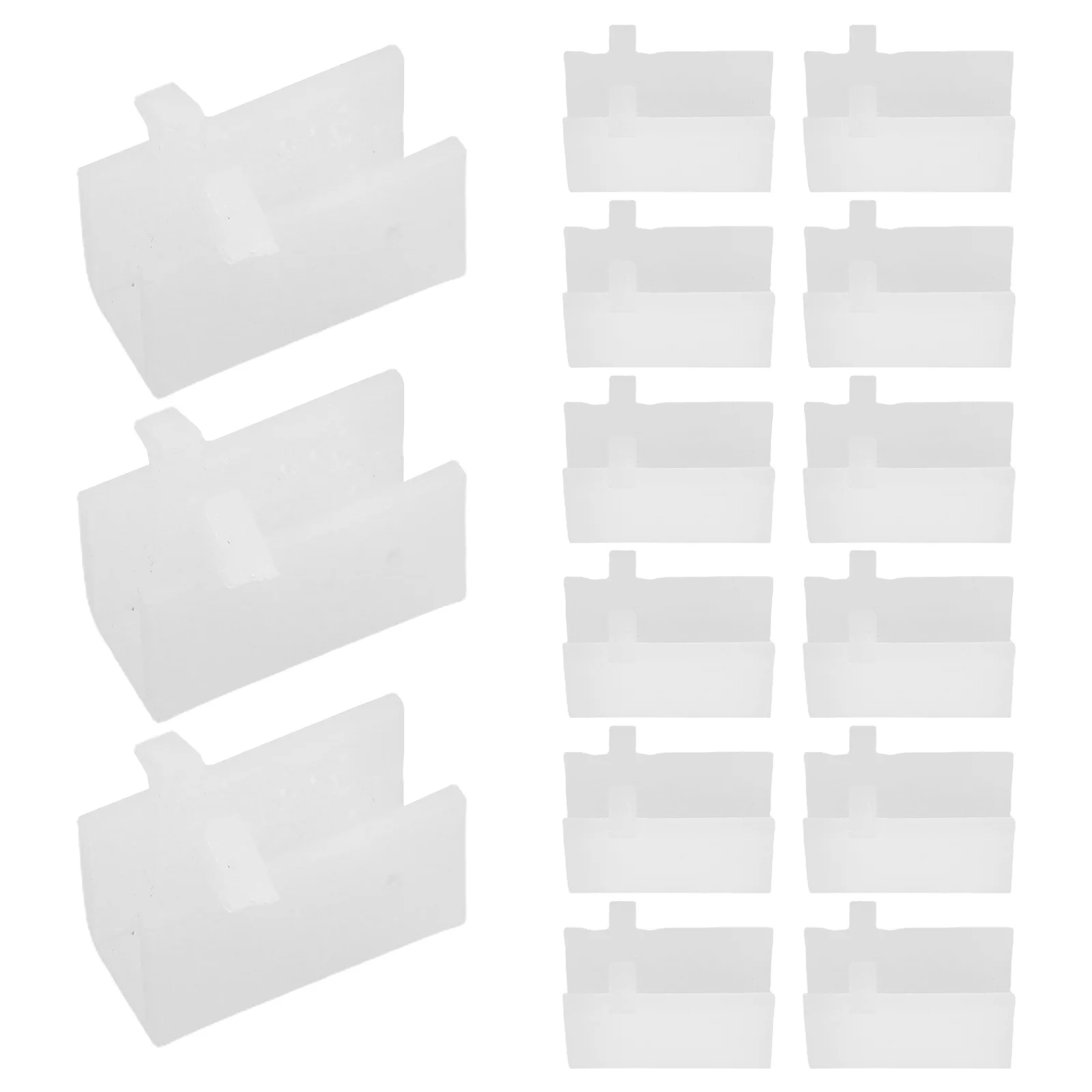 20 قطعة من مشابك الرف، رف خزانة بلاستيكي قابل للتعديل يدعم أوتاد تقسيم ثابتة سهلة التركيب لمنظم تخزين المطبخ #1