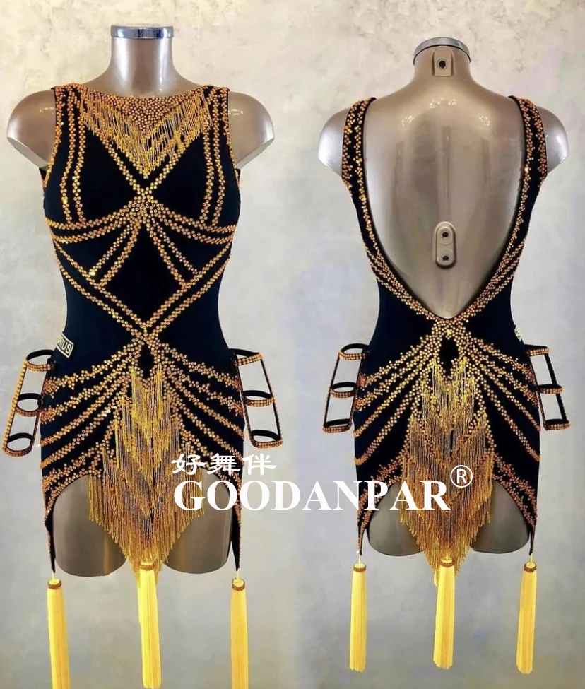 

New Style Latin Dance Dress Women Girls Dance Wear Salsa Samba Rumba Costume Sexy Dresses costume rhinestones