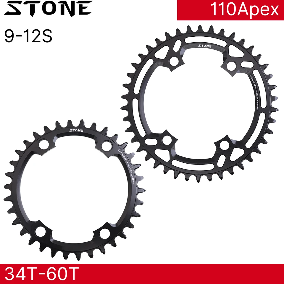 アペックススラム用ラウンドストーンチェーンリング 34T～60T