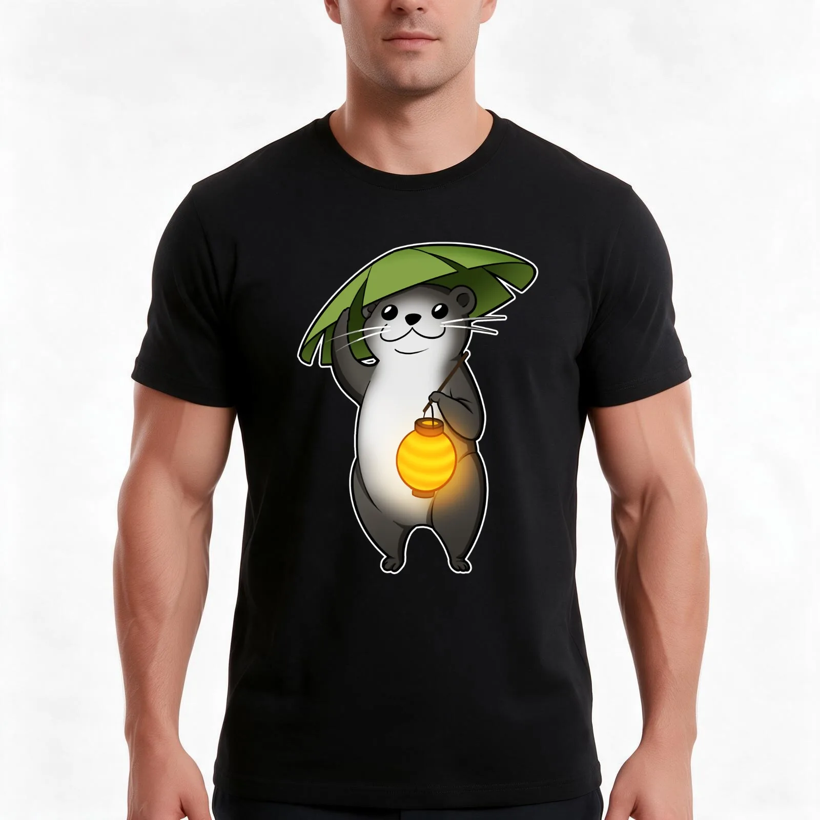FFXIV Odder Otter Pullover T-Shirt Summer Casual Cotton Tee Oversized Streetwear Tops Vintage Graphic Print Unisex Men Women