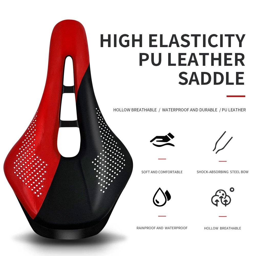 Comfort MTB Bicycle Saddle Cycling Spare Parts Soft Road Bike Saddle Seat Wholesale Custom Leather Cycle Zone Front Seat Mat Men