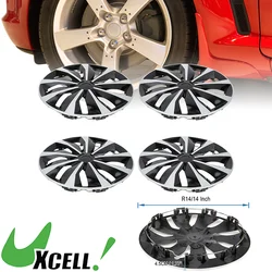 UXCELL 4 Pcs Universal Wheel Rim Hub Cover 15 inch Wheel Hub Caps Wheel Skins Decorative Wheel Rim Cover Wheels Tires Parts