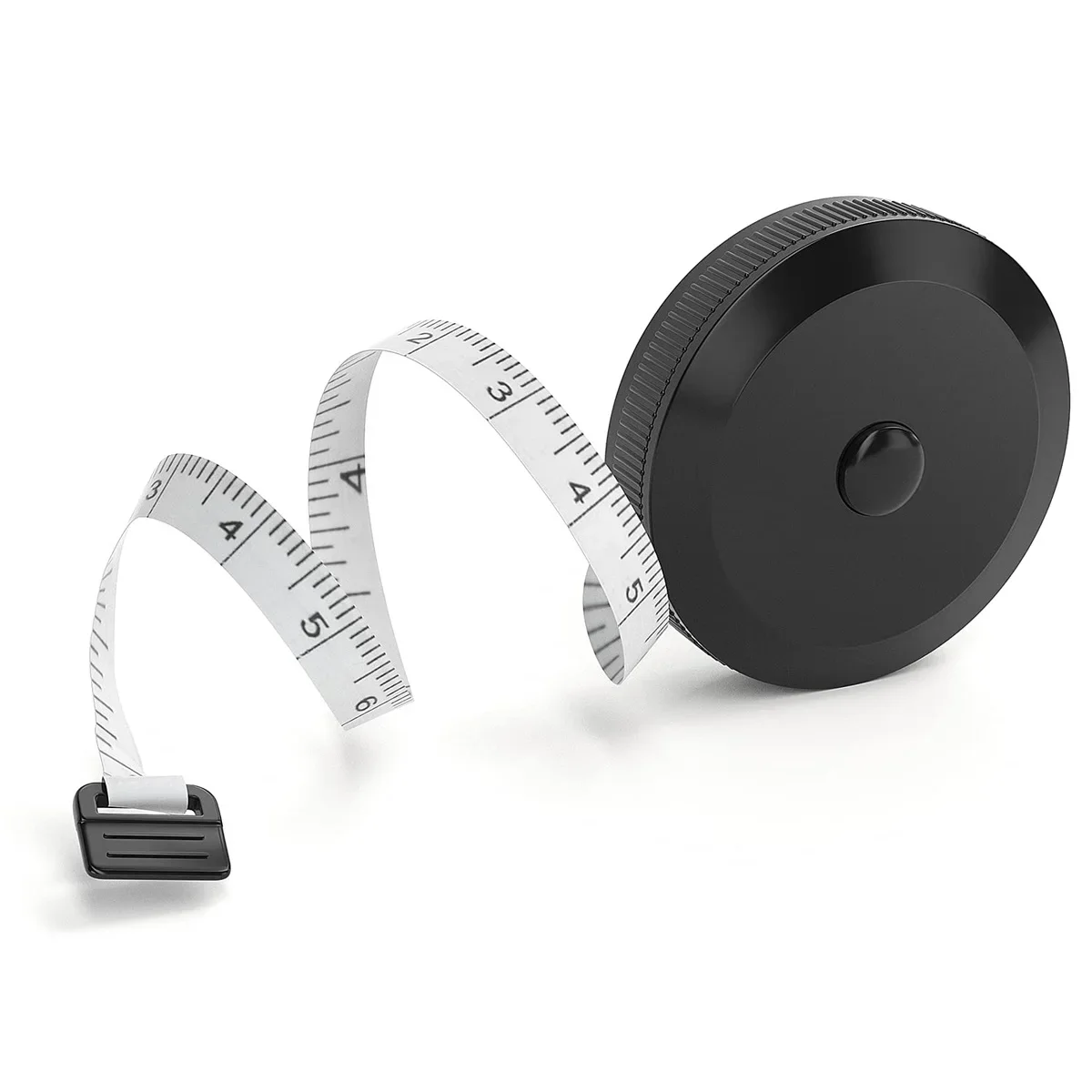 1.5m 60inch Black Double Sided Measuring Tape Auto Retractable Tools ABS Flexible Sewing Mini Measuring Tape