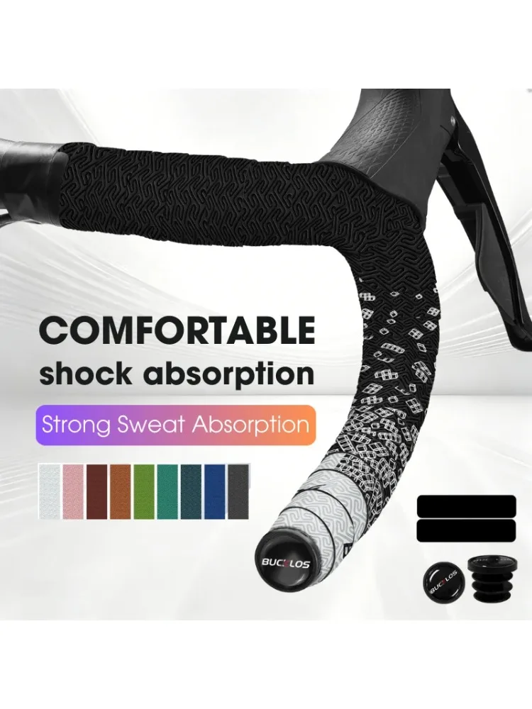 AliExpress BUCKLOS Bike Tape Professional Handlebar Tape Comfortable Bicycle Wrap Anti-Slip Shock Absorption Road Handles Strap Bike Parts