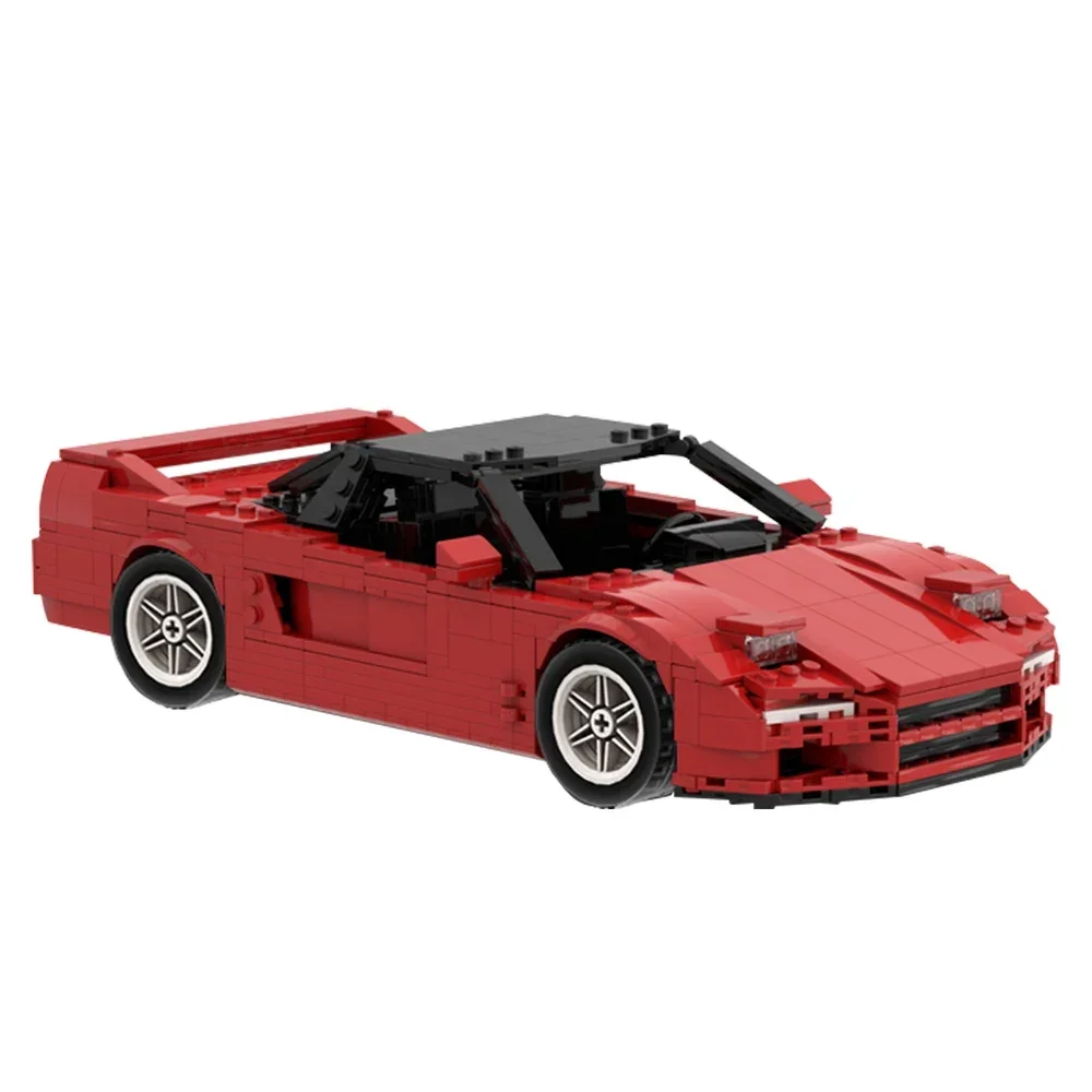 MOC City Transportation Road Racing NSX 1990 Building Block set Supercar V3 Speed Model Brick Toys Boy Birthday Gift