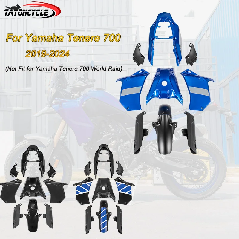 

New Motorcycle Fairings For Yamaha Tenere 700 2019-2024 Bodywork Frame Protector Injection Mold Painted Motorbike Kit Panel Set