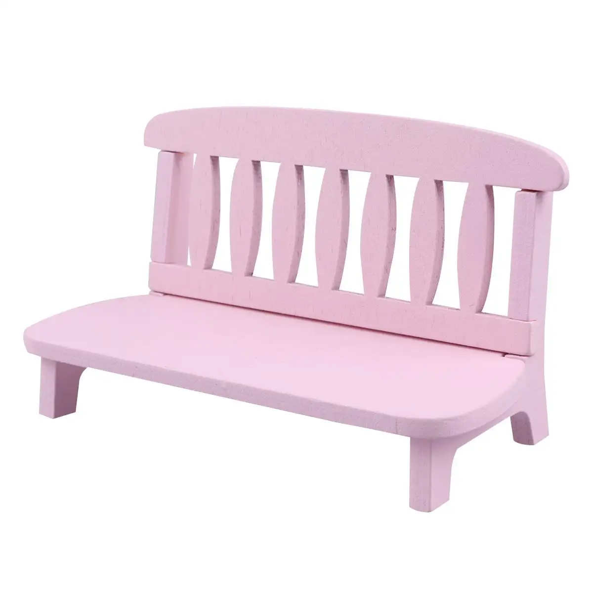 

Wooden Bench Retro Mini Settee Mini Settee Home Layout Photo Prop Vintage Decoration Living Room Sofa