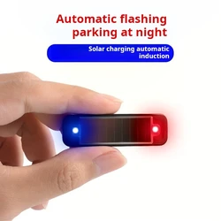 Car solar charging light riding night riding anti-rear-end motorcycle electric vehicle general flash warning light
