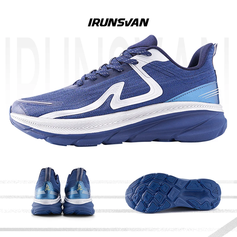 IRUNSVAN 2024 Original Air Cushion Running Shoes Fitness Jump Exercise Breathable Sports Shoes Men\'s Walking Shoes