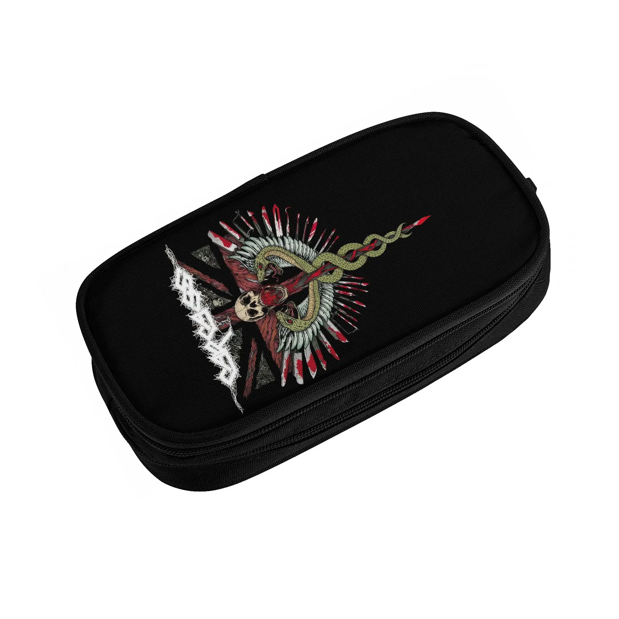 English Metal Band Carcass Kawaii Pencil Cases Boys Girls Large Capacity  Pencil Pouch Students Stationery