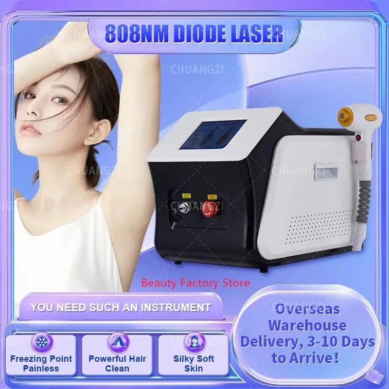 Professional High Power La-ser Diode Skin Rejuvenation Multifunctional Hair Removal Machines 755nm 808nm 1064nm Women for Salon