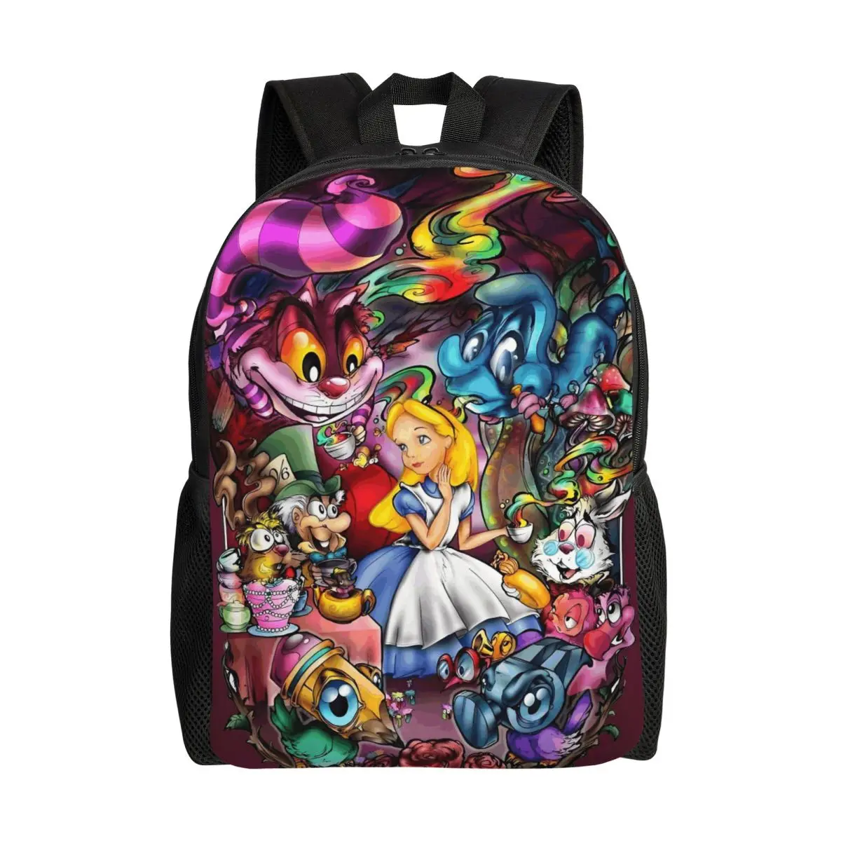

Cheshire Cat Backpack Women Men Casual Bookbag for College School Alice Inspires Bags