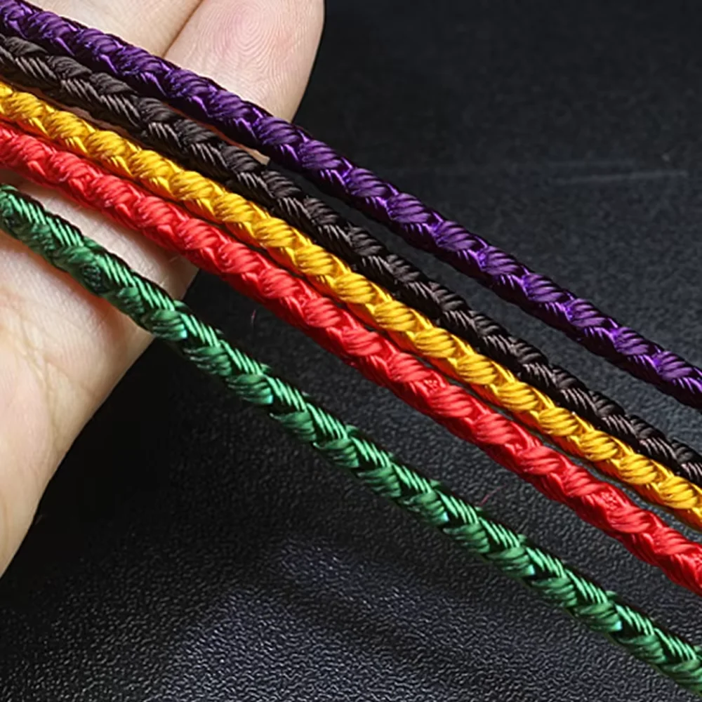 8.8m/Roll 4mm Wholesale Nylon Thread Chinese Knot Silky Macrame Cord Beading Braided String For DIY Jewelry Making Material Rope