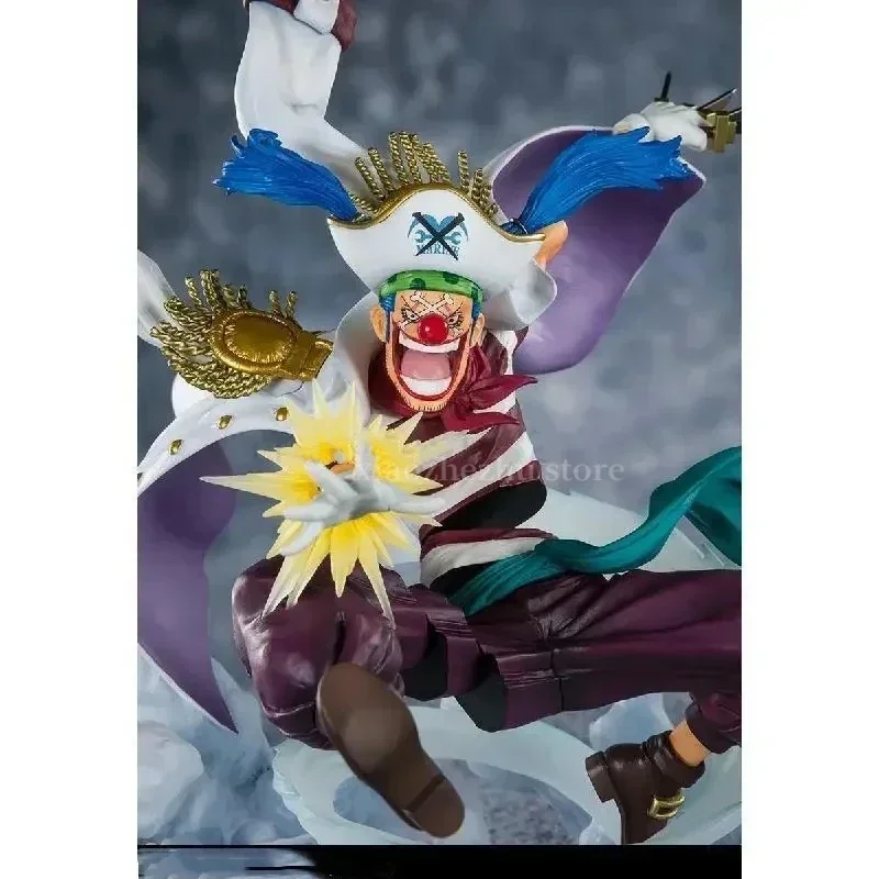 

One Piece Bandai Original Anime Figure 18cm Figuarts Zero Fz Buggy The Clown Marineford Action Figurine Doll Model Toy Gift Ki