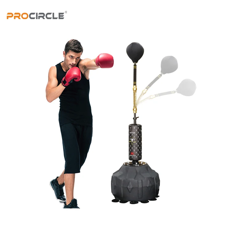 

Height Adjustable Punching Bag Gym Training Reflex Speed Free Standing Boxing Bag