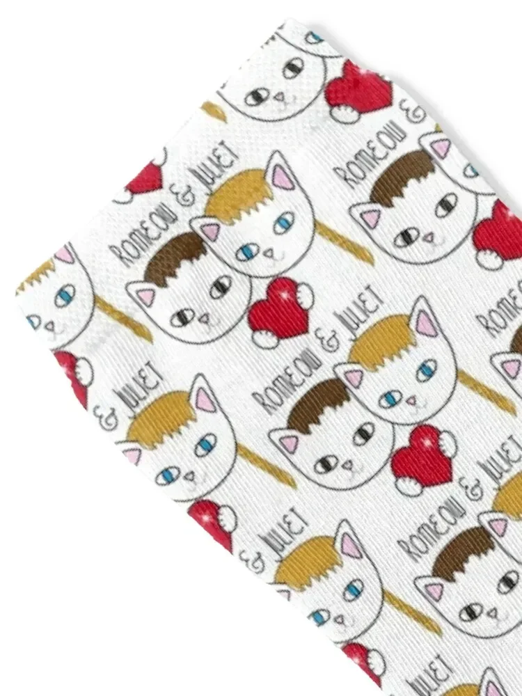 Romeow and Juliet Socks Christmas kids compression Toe sports Boy Child Socks Women's