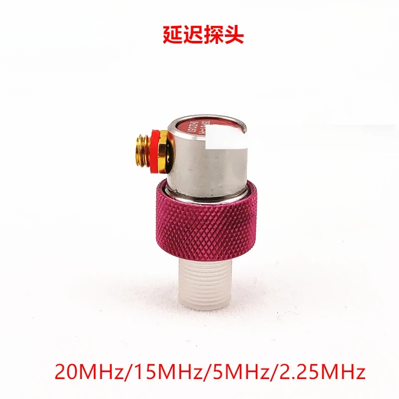 초음파 두께 게이지 프로브 고주파 결함 검출 지연 블록, 지연 단결정 D15A 15P, 15MHz, Φ6mm