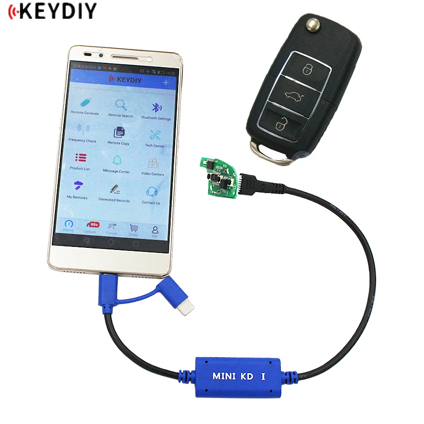 Original KEYDIY Mini KD Key Maker Generator Remotes Warehouse in Your Phone Support Android Make More Than 1000 Auto Free Update